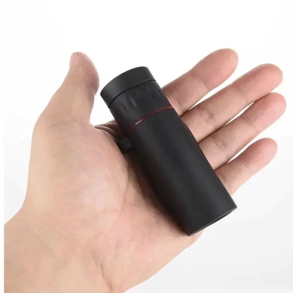Nuevo Telescopio Monocular HD 2000x25, Mini Telescopio Portátil para Teléfono Móvil con Soporte para Camping.