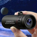 Nuevo Telescopio Monocular HD 2000x25, Mini Telescopio Portátil para Teléfono Móvil con Soporte para Camping.